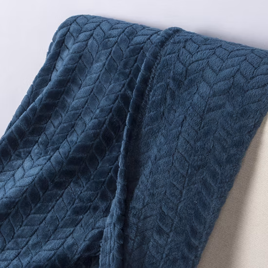 Electric Barefoot Chunky Jacquard Two Layer Microfiber Luxury Cozy Flannel Fleece Polar Shaggy Bonded Weighted Hermes Heated Blanket for Sofa Travel Couch