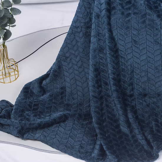 Electric Barefoot Chunky Jacquard Two Layer Microfiber Luxury Cozy Flannel Fleece Polar Shaggy Bonded Weighted Hermes Heated Blanket for Sofa Travel Couch