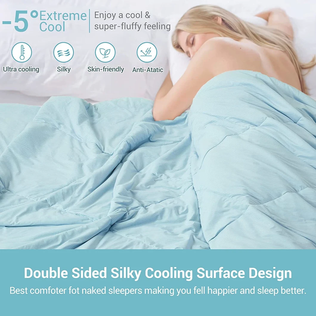 Revolutionary Cooling Blanket Comforter Absorbs Body Heat to Keep Cool Japanese Double-Sided Arc-Chill Cold Tech Cooling Blanket