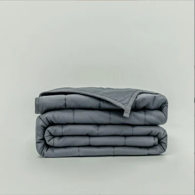 Schwerkraftgewichtete Decke aus Baumwolle in grauer Farbe