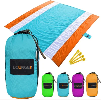 210t Ripstop-Nylon, sandfreie Matte, Picknick-Decke, Outdoor, Camping, Stranddecke